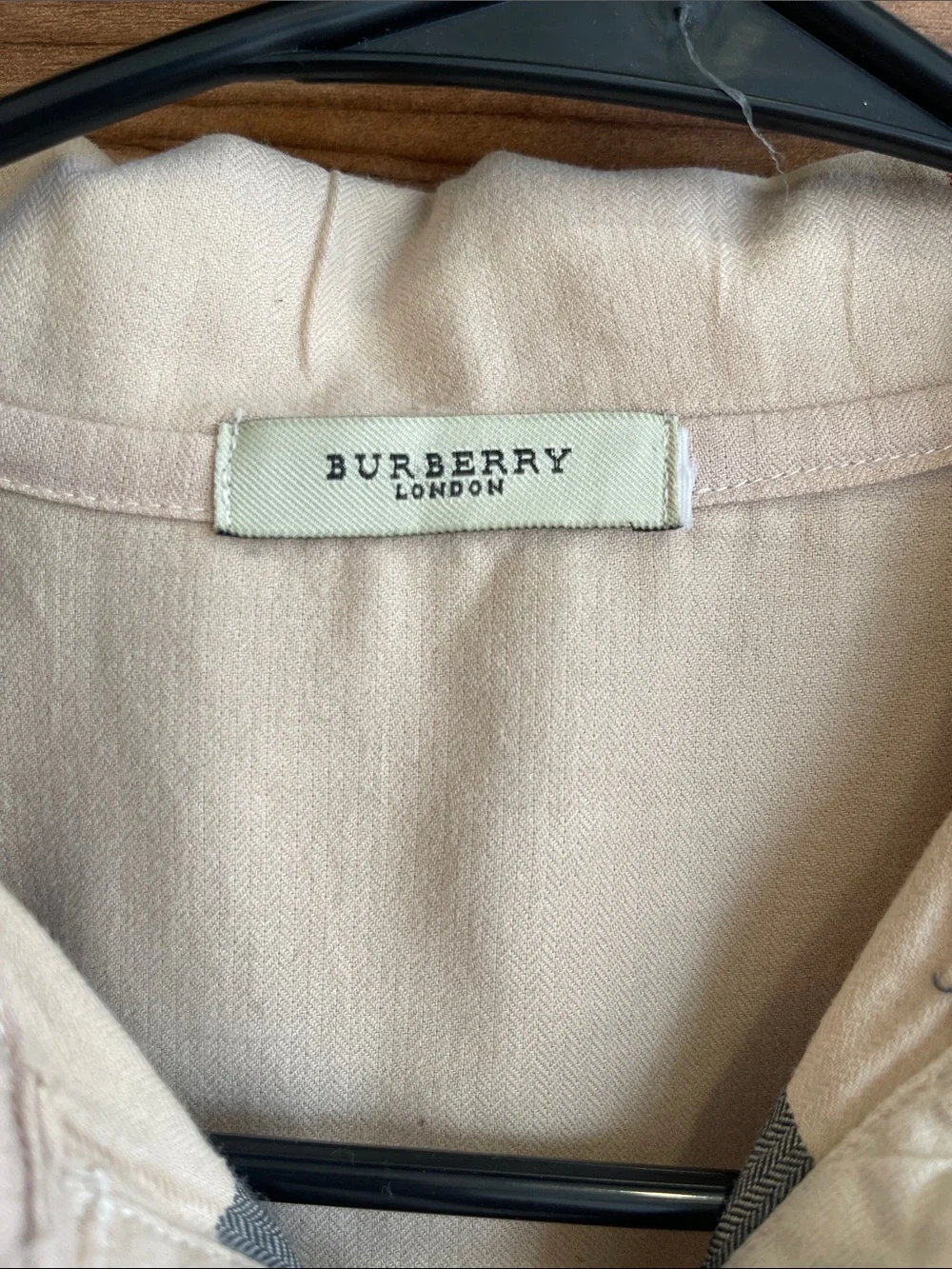Pre-owned Burberry Beige, Black & Pink Plaid Short Sleeve Shirt Dress